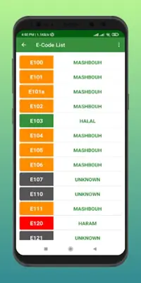 Halal E-Code Verifier android App screenshot 2